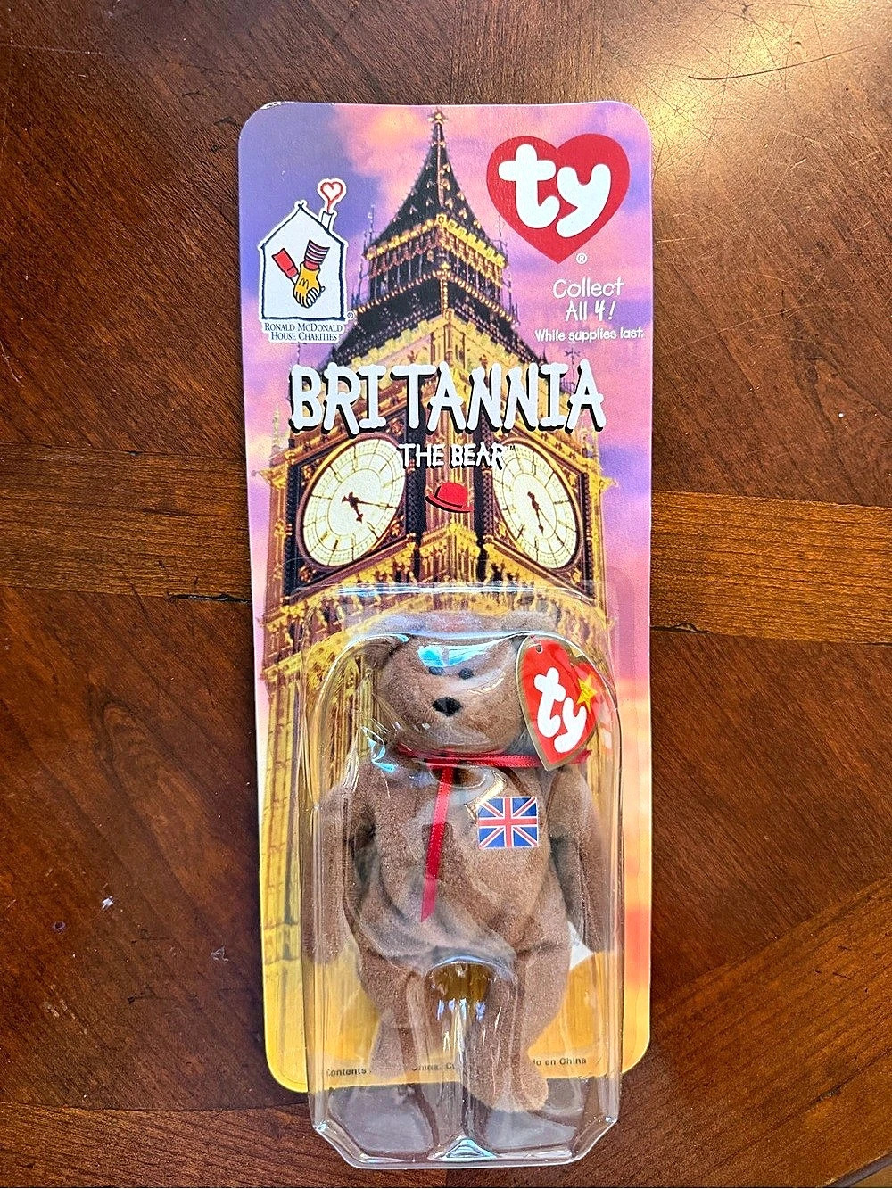 Ty Britannia the Bear Brown Bear New with tags